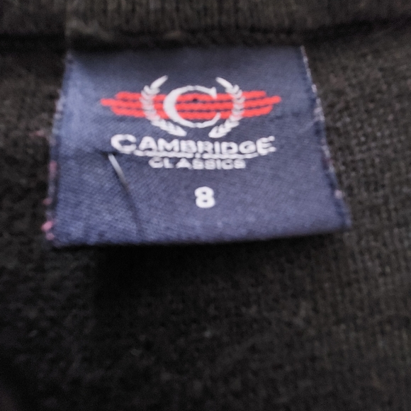 3/$25 NWOT. Cambridge Child Sweater. Size 8. Black and Gray. - Picture 2 of 5